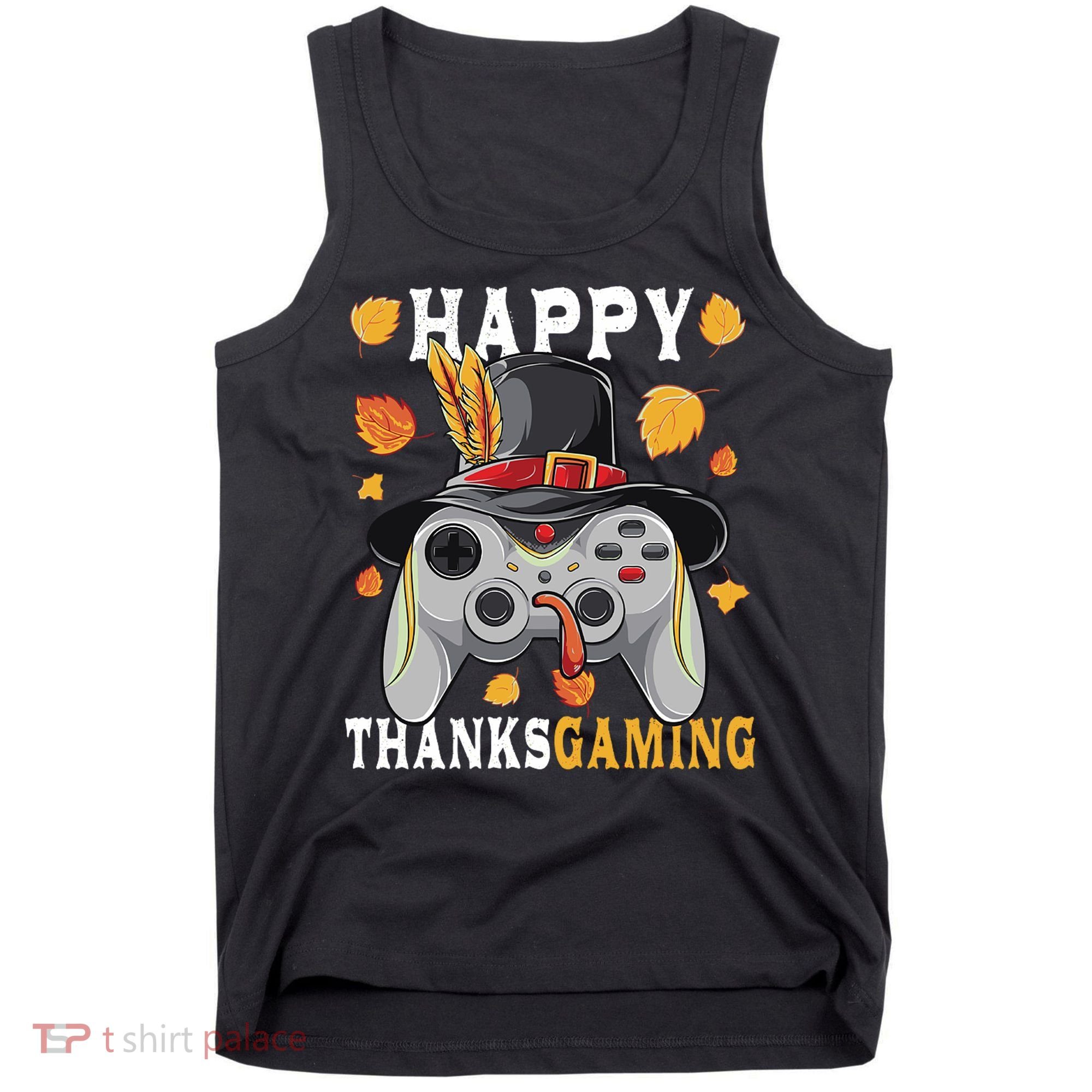 Happy Thanksgaming Funny Cute Thanksgiving Gamer Tank Top
