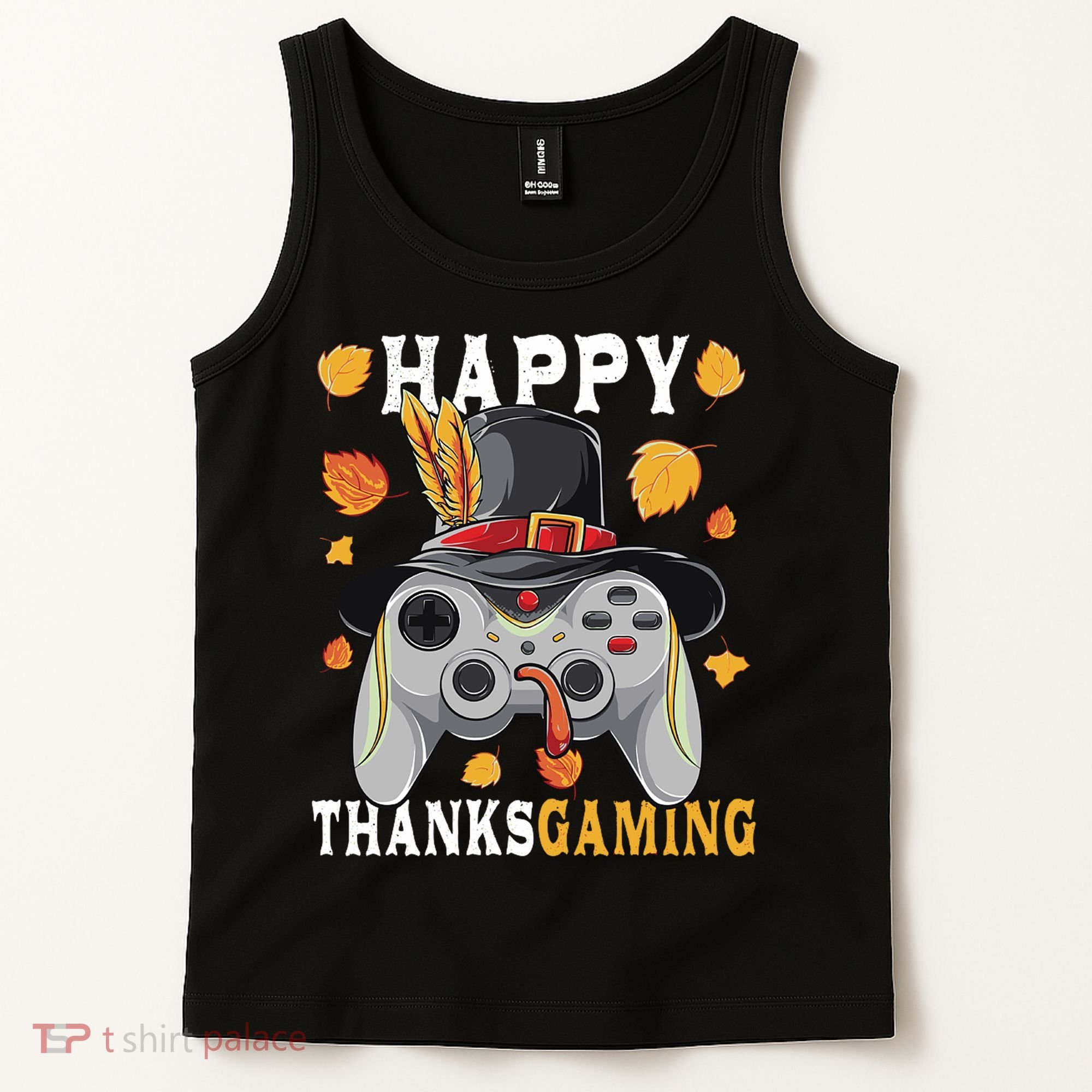 Happy Thanksgaming Funny Cute Thanksgiving Gamer Tank Top
