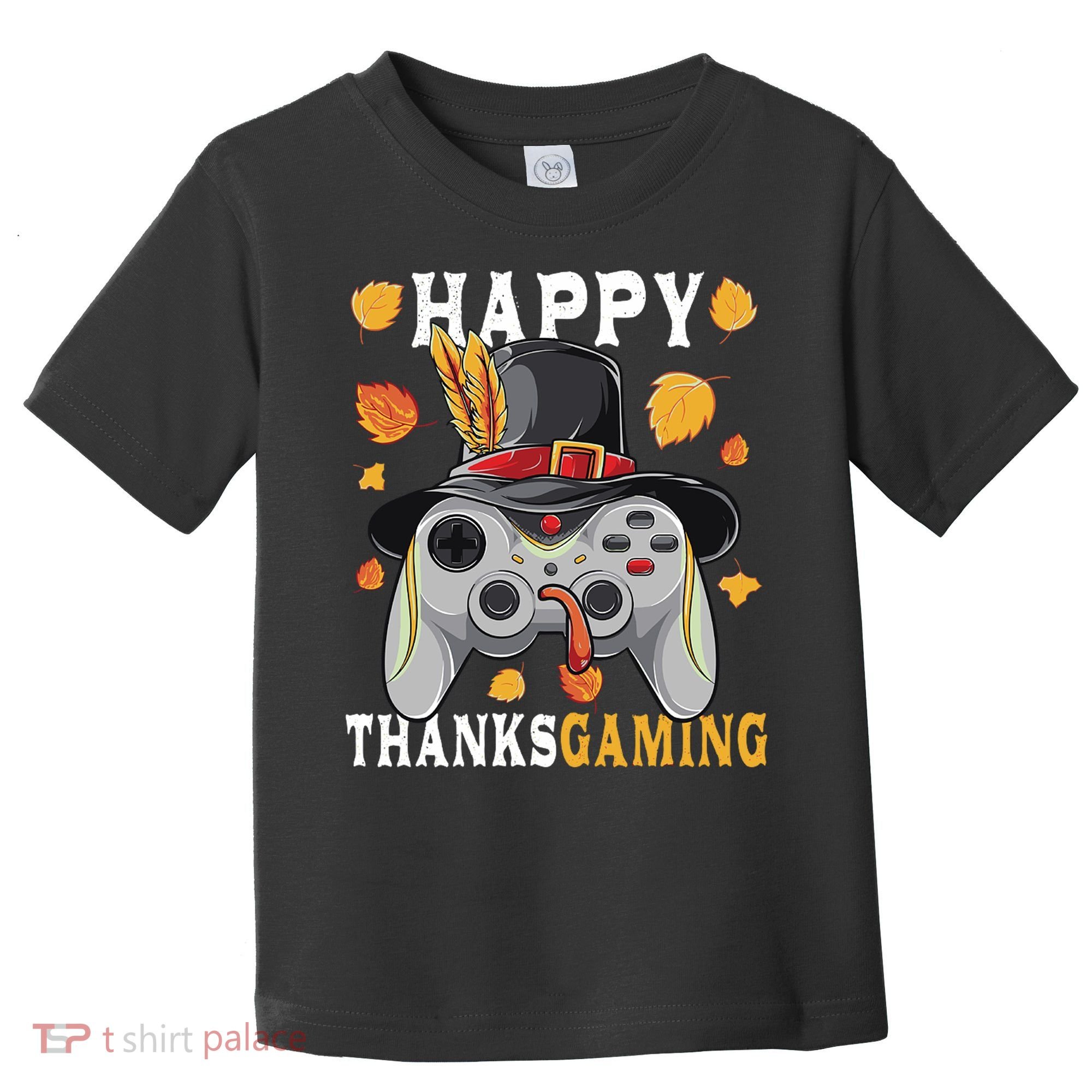 Happy Thanksgaming Funny Cute Thanksgiving Gamer Toddler T-Shirt