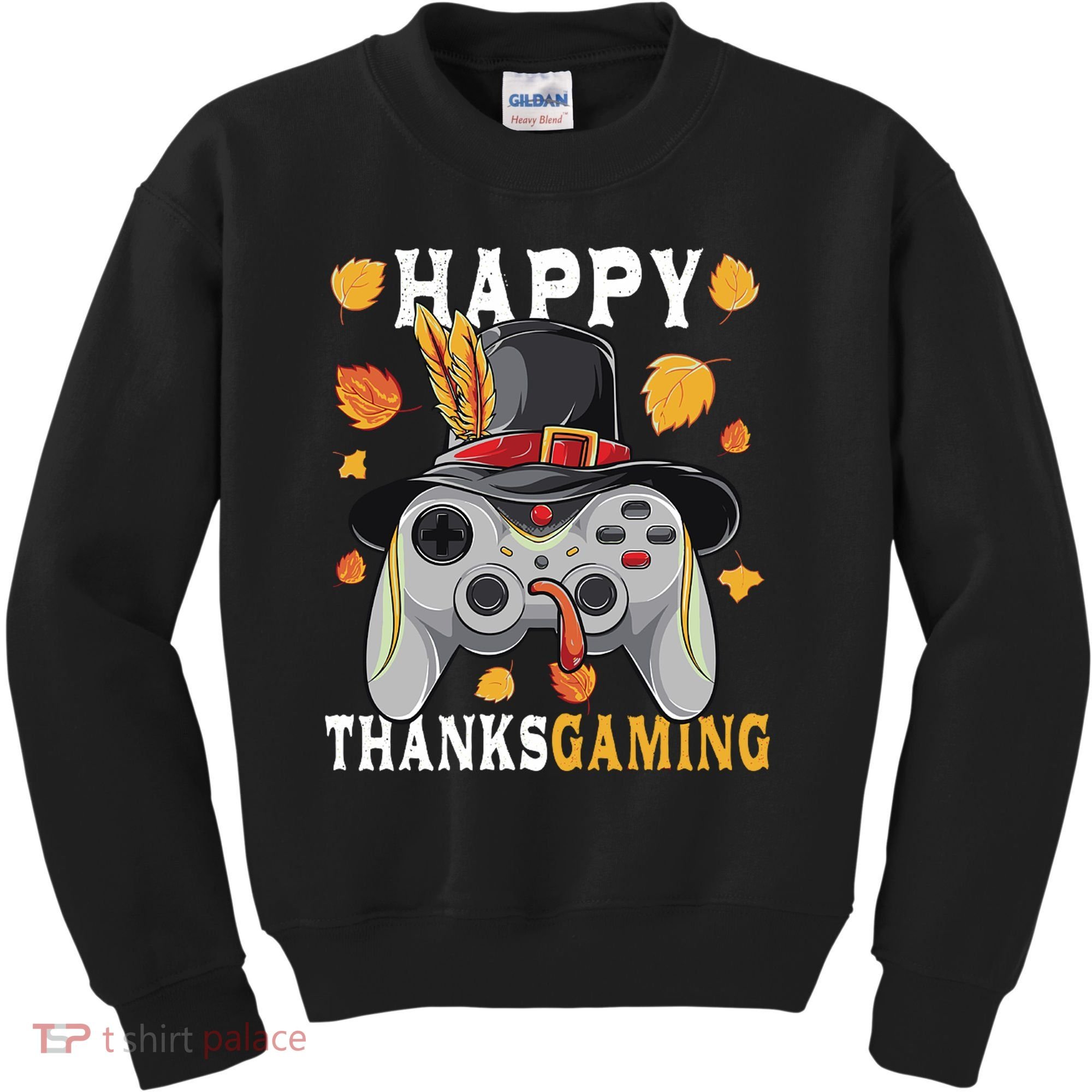 Happy Thanksgaming Funny Cute Thanksgiving Gamer Kids Sweatshirt