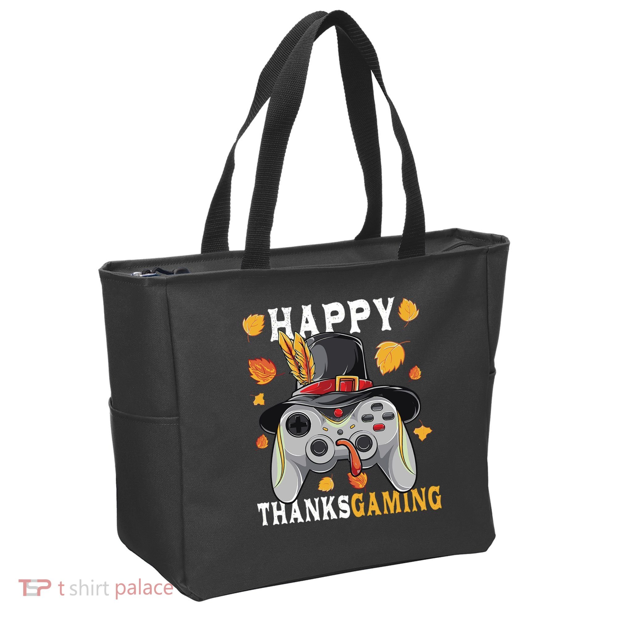 Happy Thanksgaming Funny Cute Thanksgiving Gamer Tote Bag