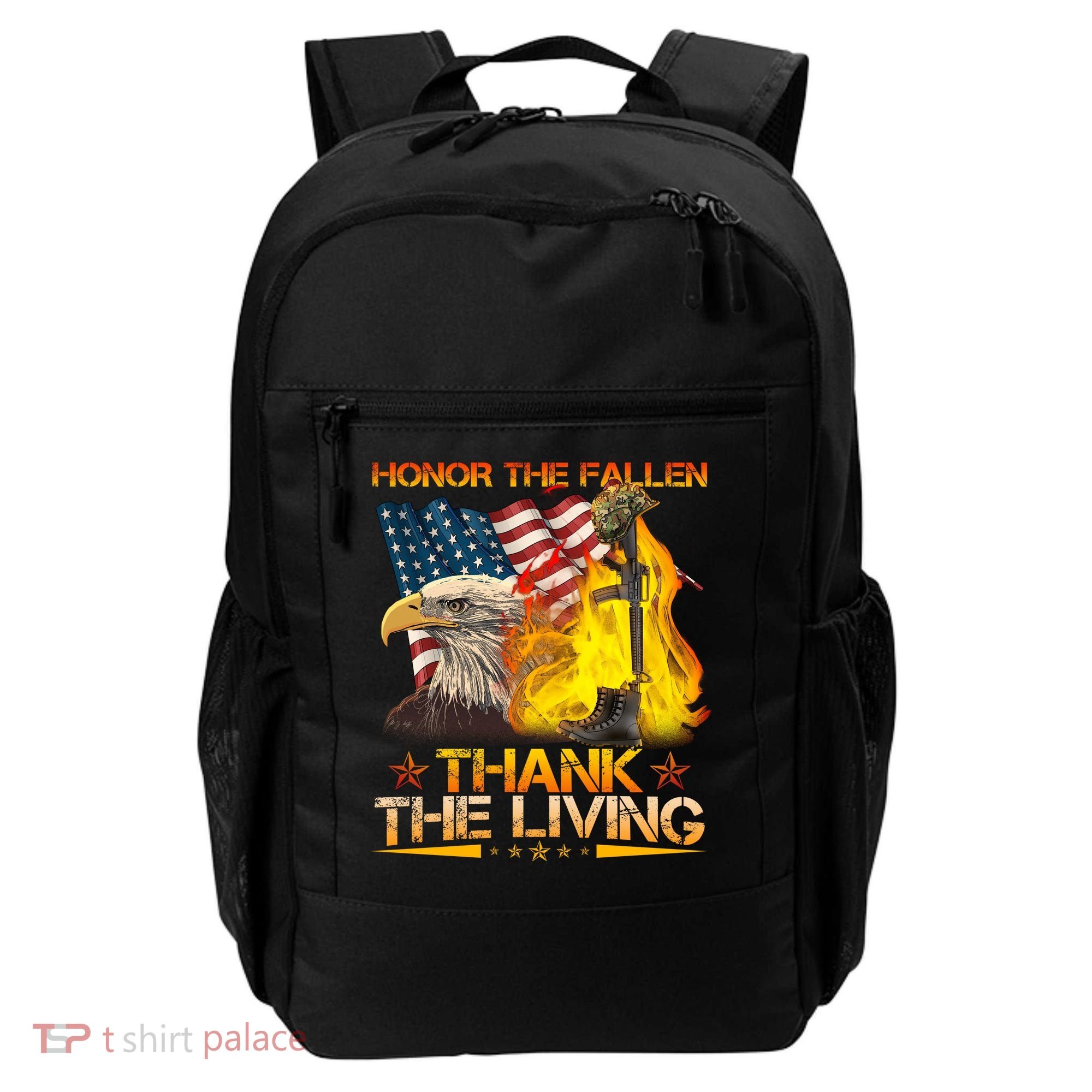 Honor The Fallen Thank The Living Memorial Day Backpack