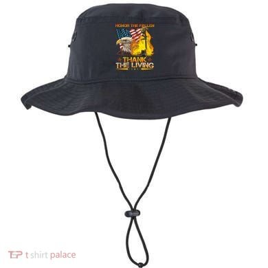 Honor The Fallen Thank The Living Memorial Day Bucket Hat