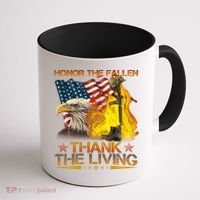 Honor The Fallen Thank The Living Memorial Day Coffee Mug thumb 1