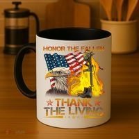Honor The Fallen Thank The Living Memorial Day Coffee Mug thumb 4