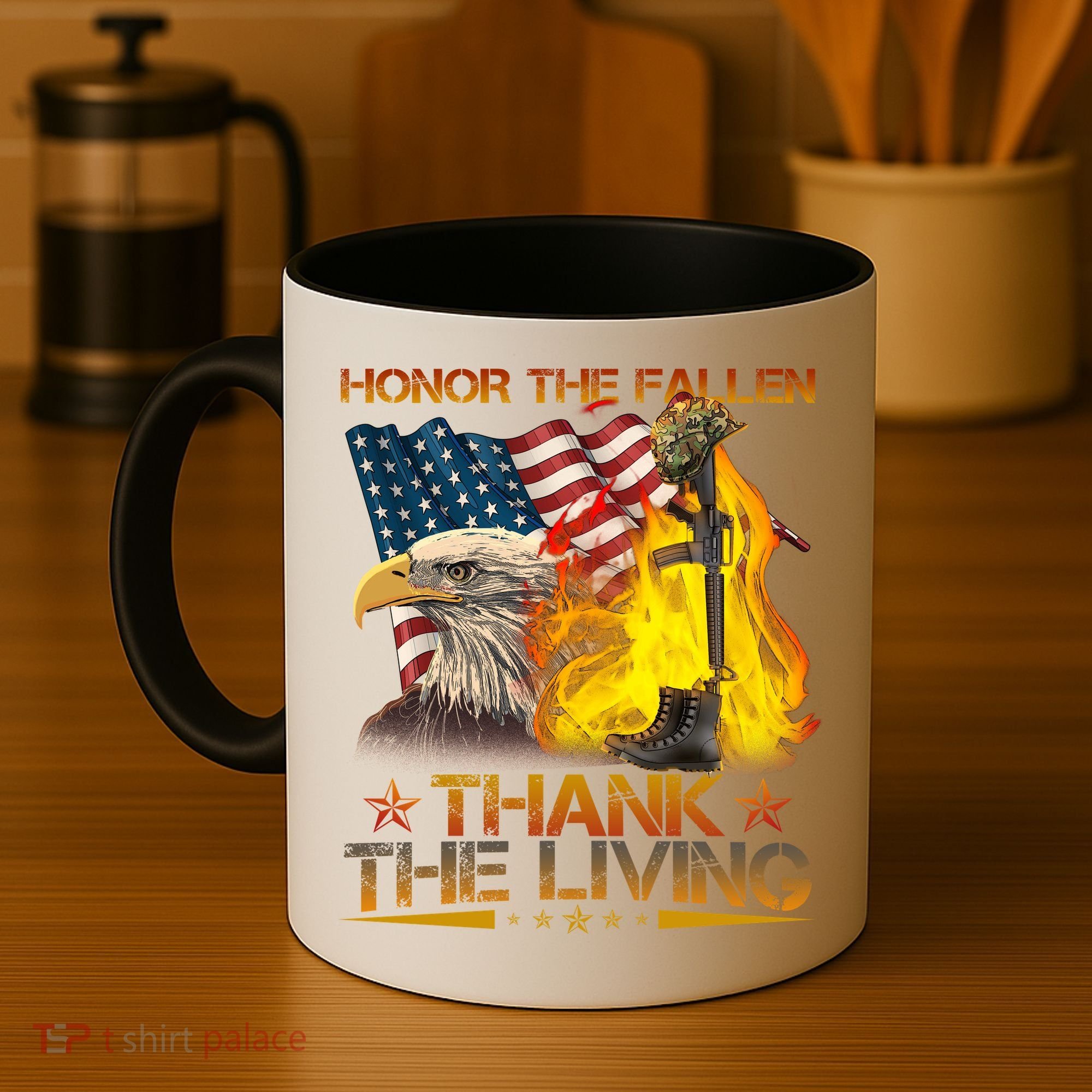 Honor The Fallen Thank The Living Memorial Day Coffee Mug