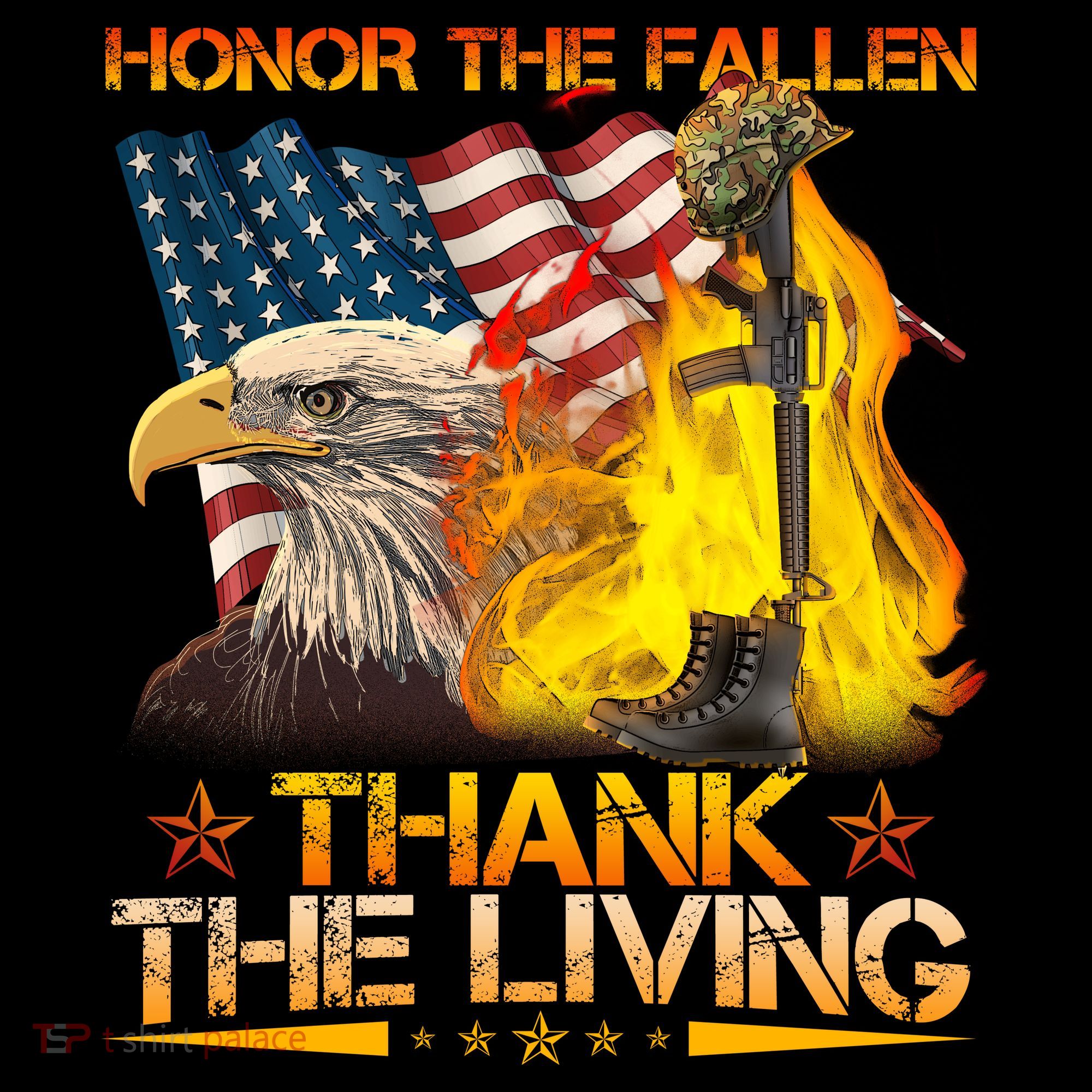 Honor The Fallen Thank The Living Memorial Day Coaster