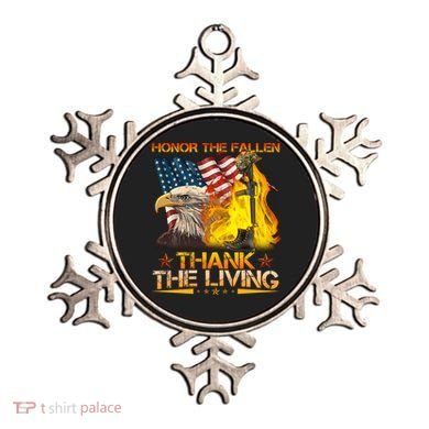 Honor The Fallen Thank The Living Memorial Day Ornament