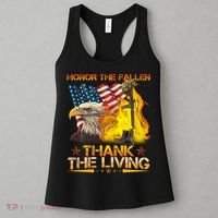 Honor The Fallen Thank The Living Memorial Day Women's Tank Top thumb 3