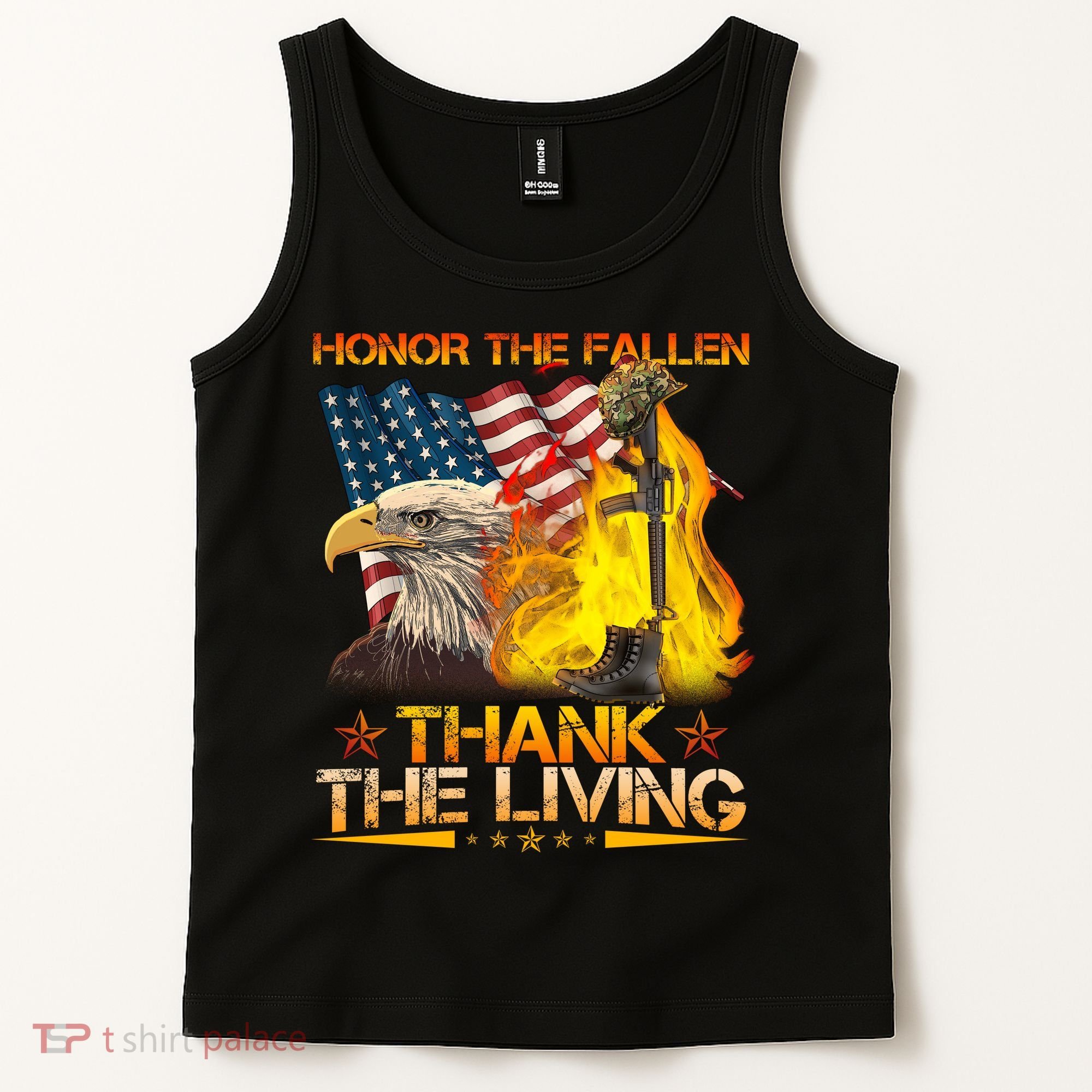 Honor The Fallen Thank The Living Memorial Day Tank Top