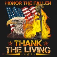 Honor The Fallen Thank The Living Memorial Day Kids Long Sleeve Shirt thumb 2