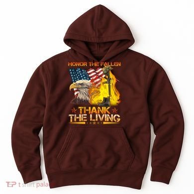 Honor The Fallen Thank The Living Memorial Day Hoodie