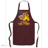 Honor The Fallen Thank The Living Memorial Day Apron thumb 0