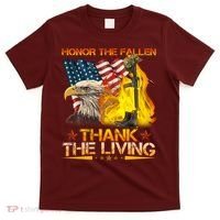 Honor The Fallen Thank The Living Memorial Day T-Shirt thumb 0