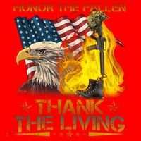 Honor The Fallen Thank The Living Memorial Day Santa Hat thumb 1