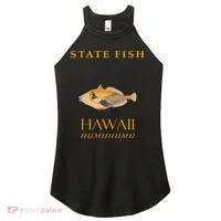 Hawaii Territory Fish The Reef Triggerfish Women's Perfect Tri Rocker Tank thumb 0