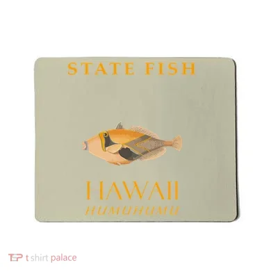 Hawaii Territory Fish The Reef Triggerfish Mousepad