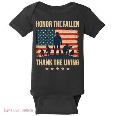 Honor the Fallen, Thank the Living Baby Bodysuit