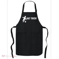 Hat Trick Funny Soccer Gift Apron thumb 0