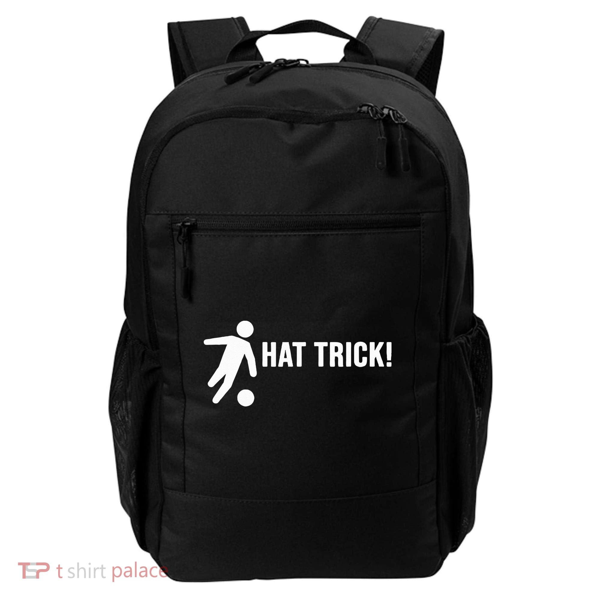 Hat Trick Funny Soccer Gift Backpack