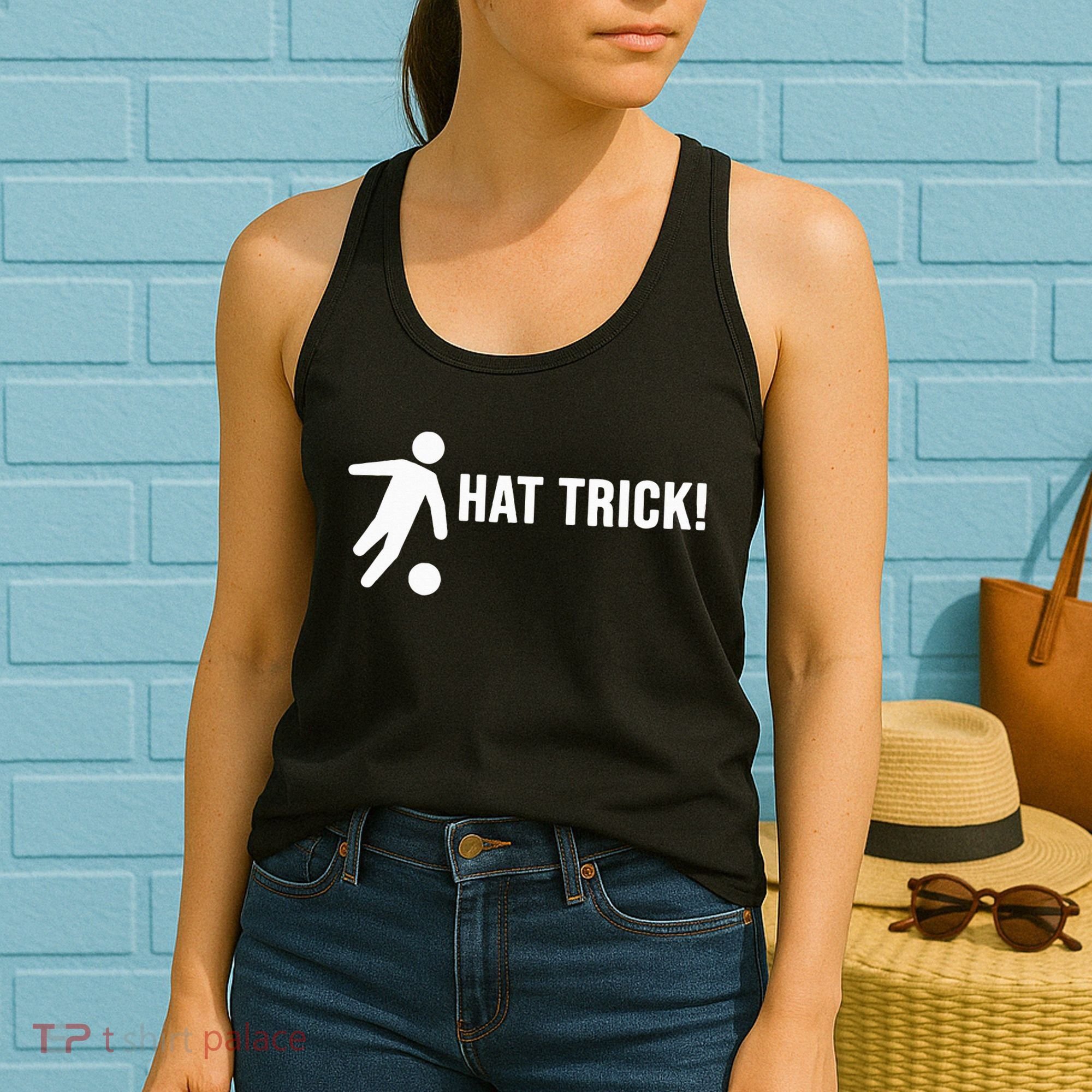 Hat Trick Funny Soccer Gift Women's Tank Top