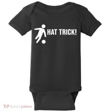 Hat Trick Funny Soccer Gift Baby Bodysuit