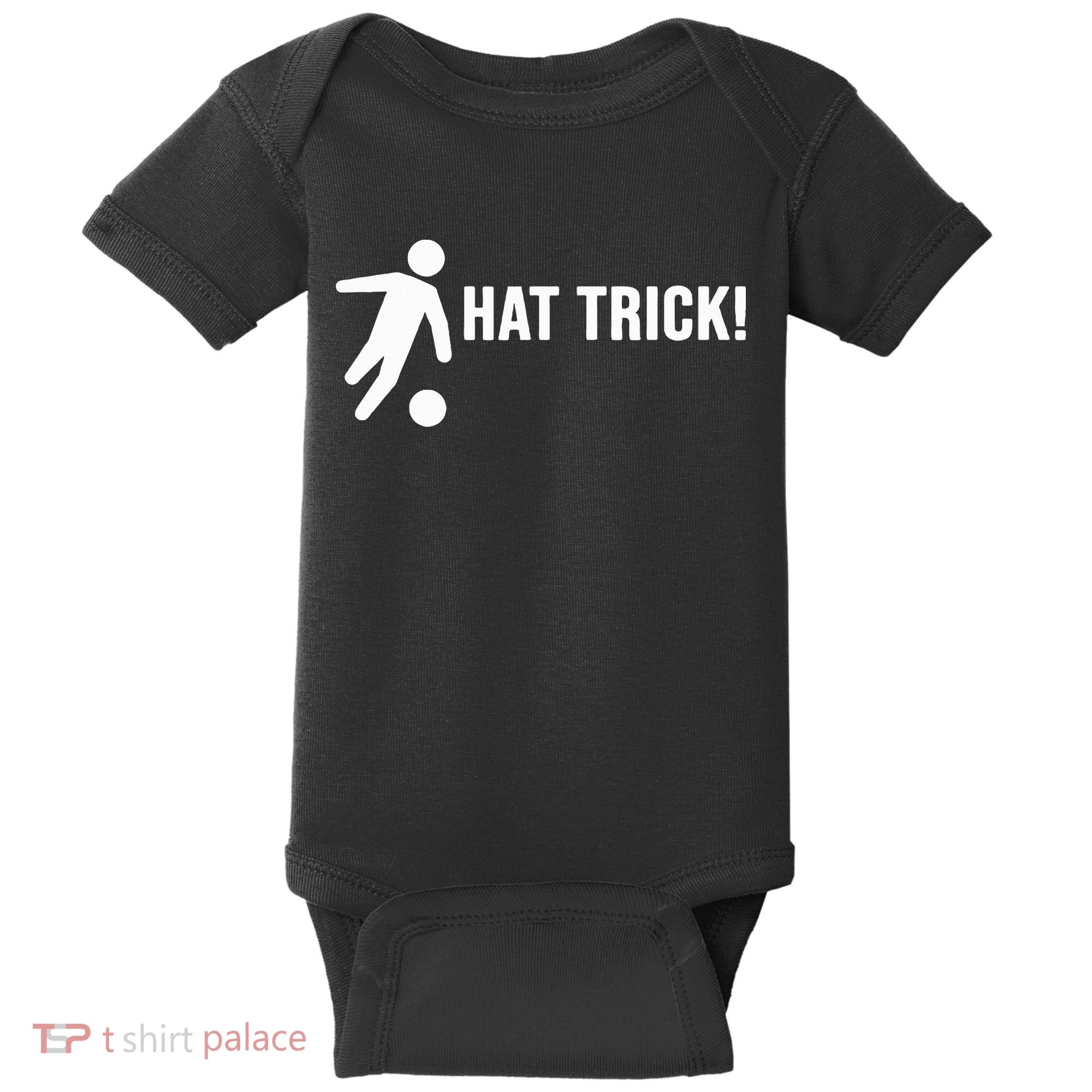 Hat Trick Funny Soccer Gift Baby Bodysuit