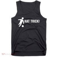 Hat Trick Funny Soccer Gift Tank Top thumb 0