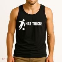 Hat Trick Funny Soccer Gift Tank Top thumb 3