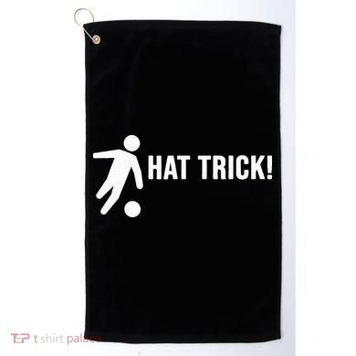 Hat Trick Funny Soccer Gift Golf Towel