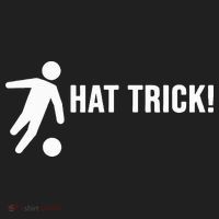 Hat Trick Funny Soccer Gift Golf Towel thumb 3