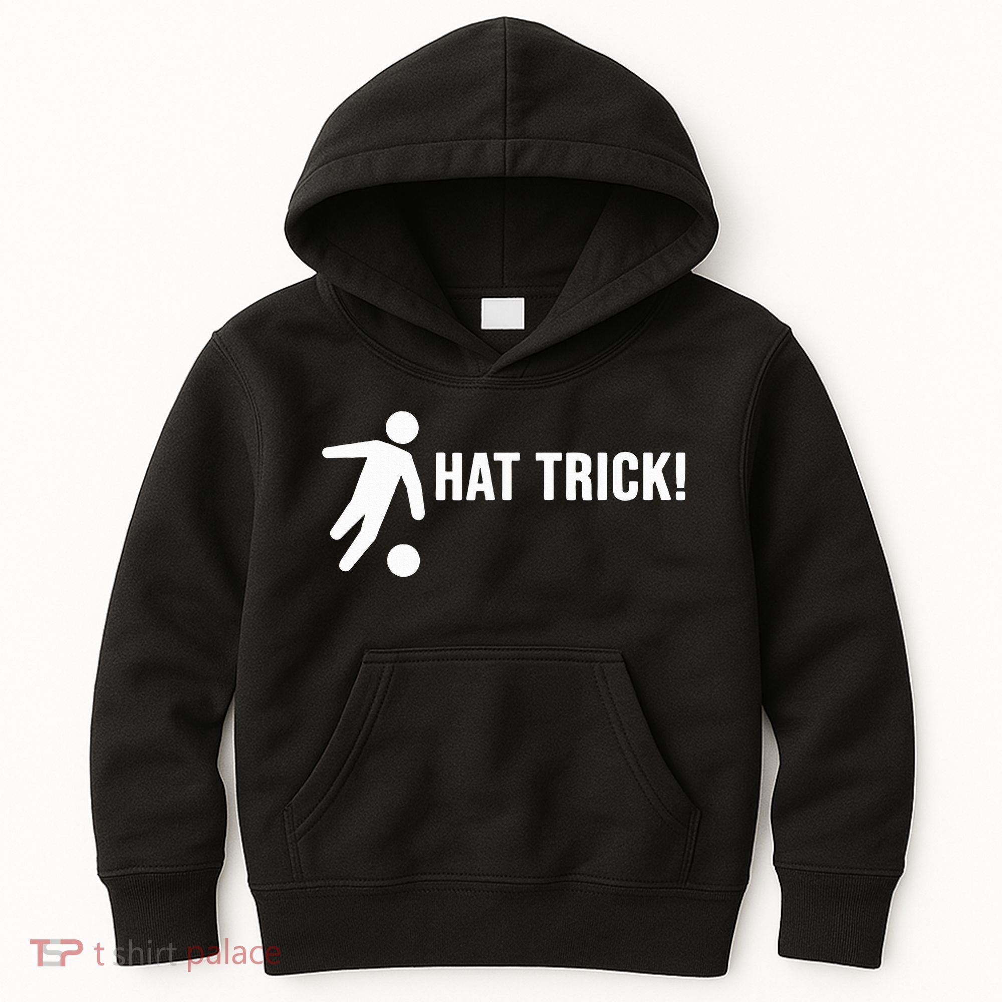 Hat Trick Funny Soccer Gift Kids Hoodie