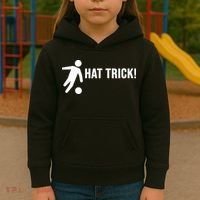 Hat Trick Funny Soccer Gift Kids Hoodie thumb 3