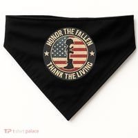 Honor the Fallen, Thank the Living USA-Made Doggie Bandana thumb 0