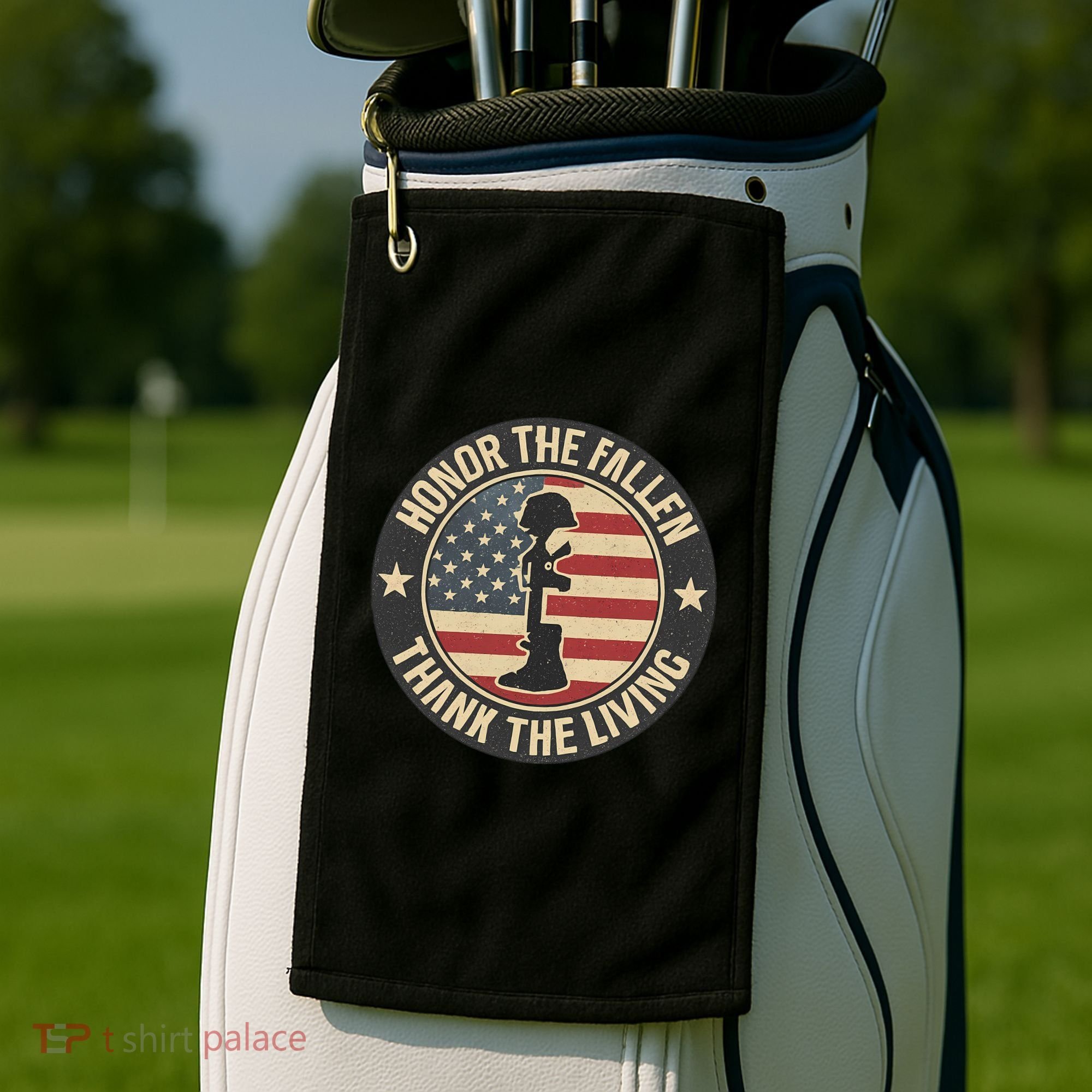Honor the Fallen, Thank the Living Golf Towel