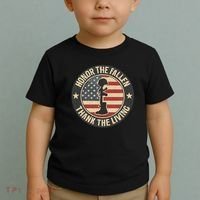 Honor the Fallen, Thank the Living Toddler T-Shirt thumb 2