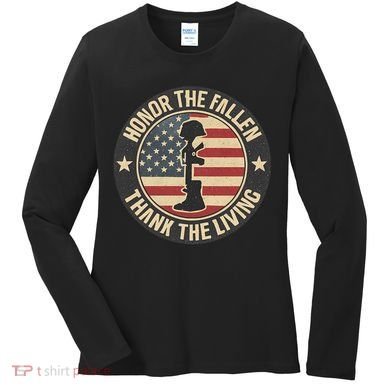 Honor the Fallen, Thank the Living Women's Long Sleeve Shirt