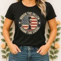 Honor the Fallen, Thank the Living Women's T-Shirt thumb 2