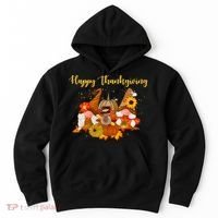 Happy Thanksgiving Fall Gnomes Hoodie thumb 0