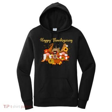 Happy Thanksgiving Fall Gnomes Women's Hoodie