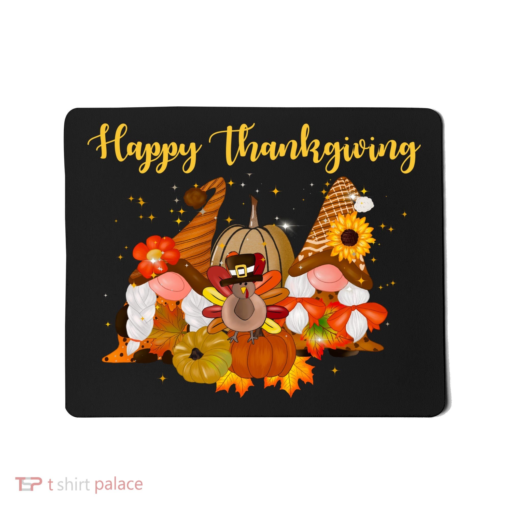 Happy Thanksgiving Fall Gnomes Mousepad
