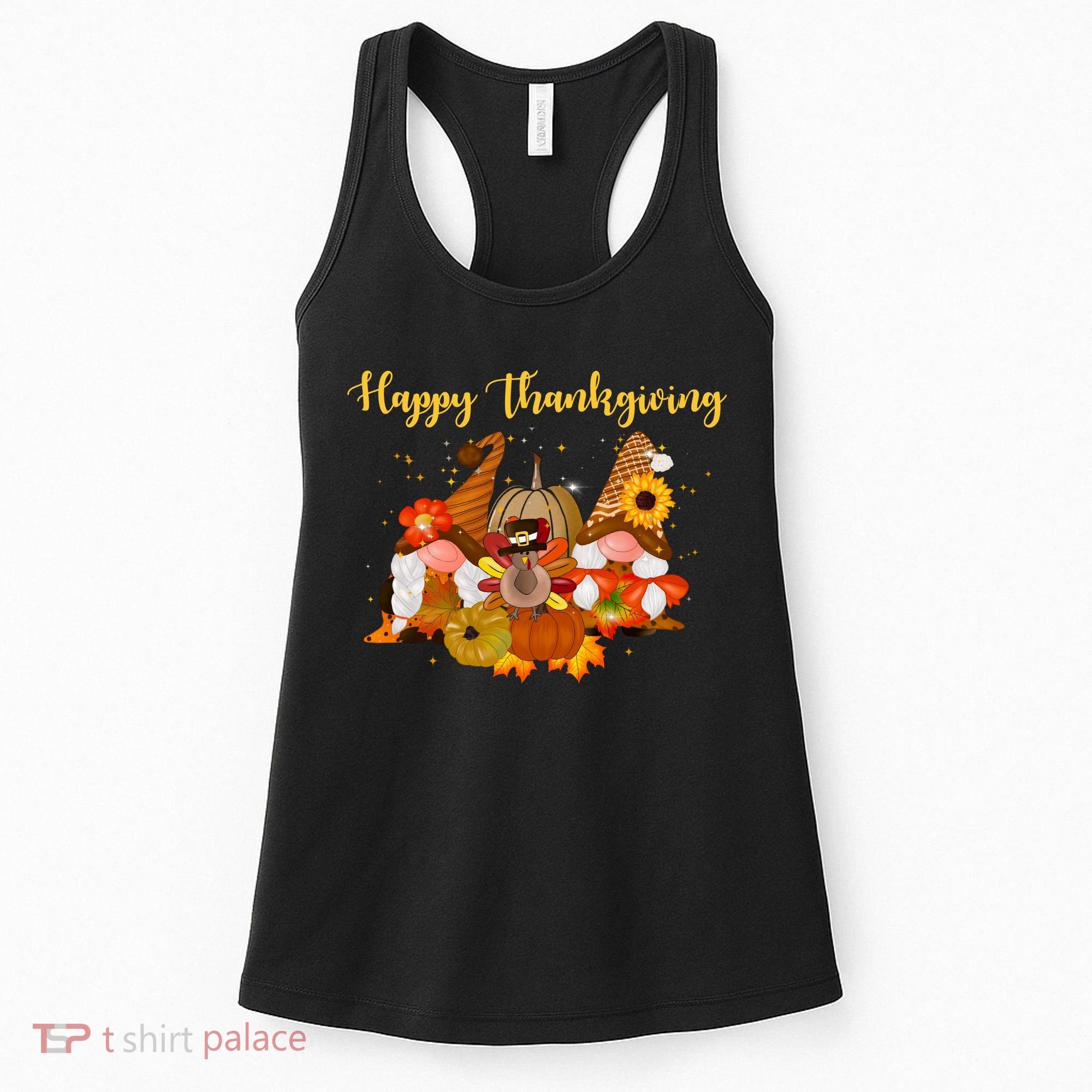 Happy Thanksgiving Fall Gnomes Women's Tank Top