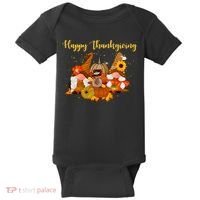 Happy Thanksgiving Fall Gnomes Baby Bodysuit thumb 0