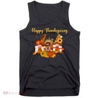Happy Thanksgiving Fall Gnomes Tank Top thumb 0
