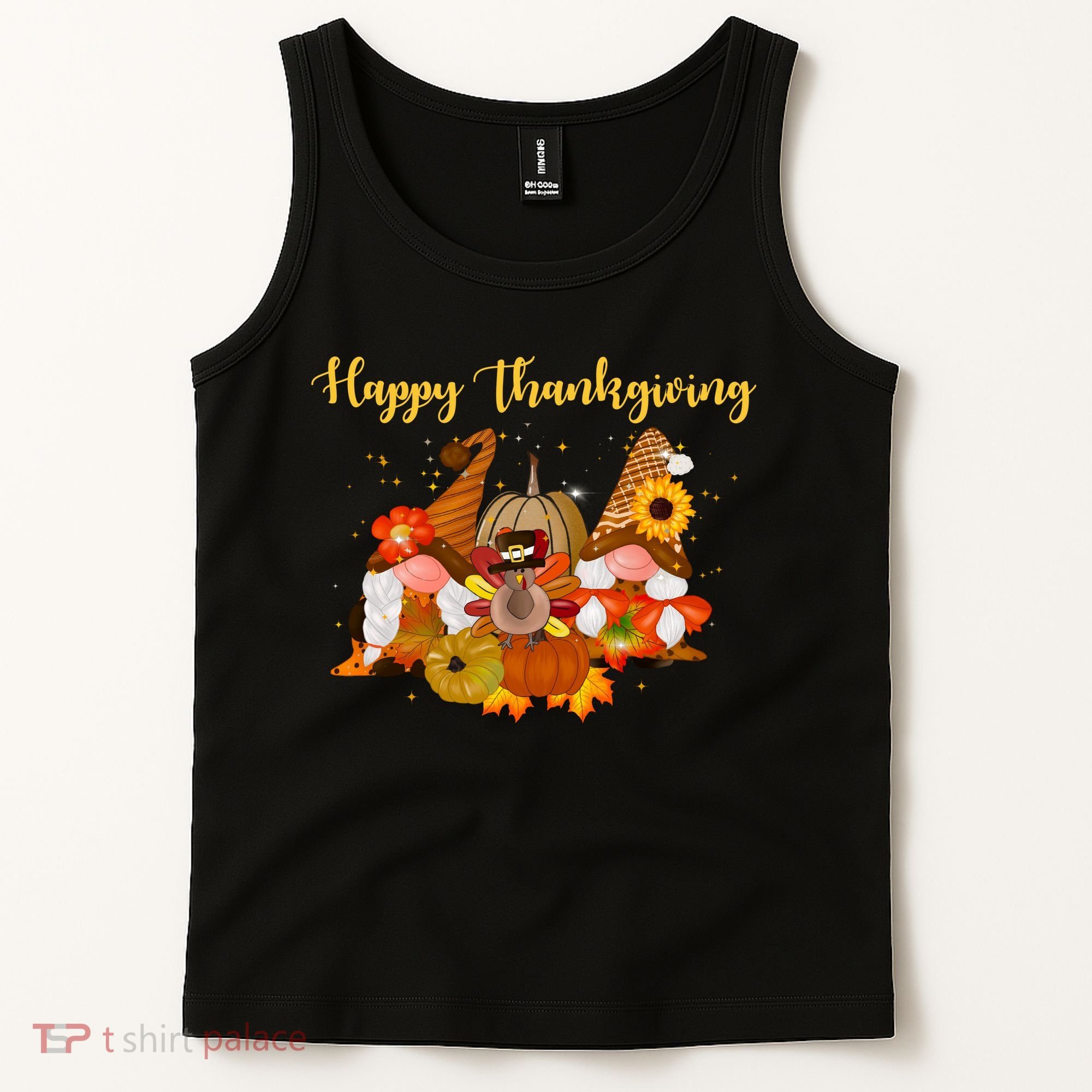 Happy Thanksgiving Fall Gnomes Tank Top