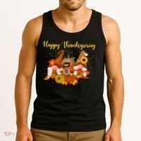 Happy Thanksgiving Fall Gnomes Tank Top thumb 3
