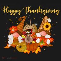 Happy Thanksgiving Fall Gnomes Tank Top thumb 6