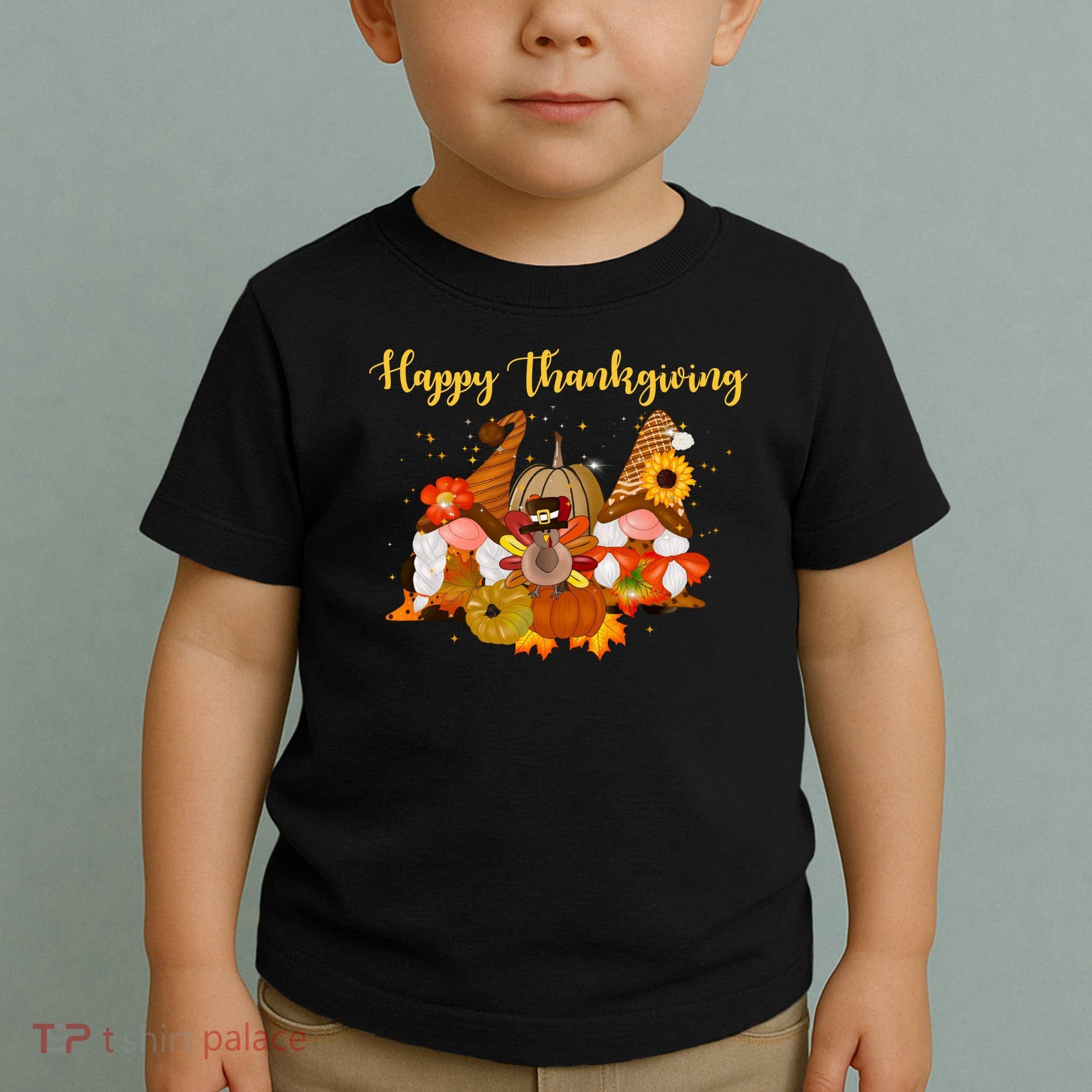 Happy Thanksgiving Fall Gnomes Toddler T-Shirt