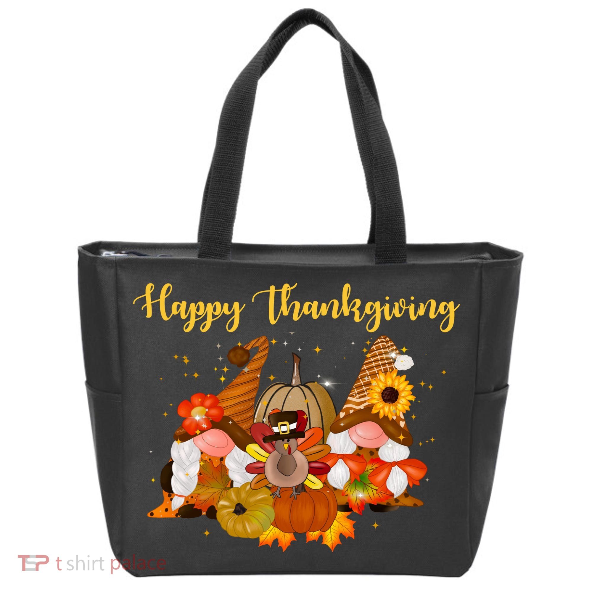 Happy Thanksgiving Fall Gnomes Tote Bag