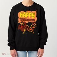 Happy Thanksgiving Festive Fun Holiday Women's Sweatshirt thumb 0